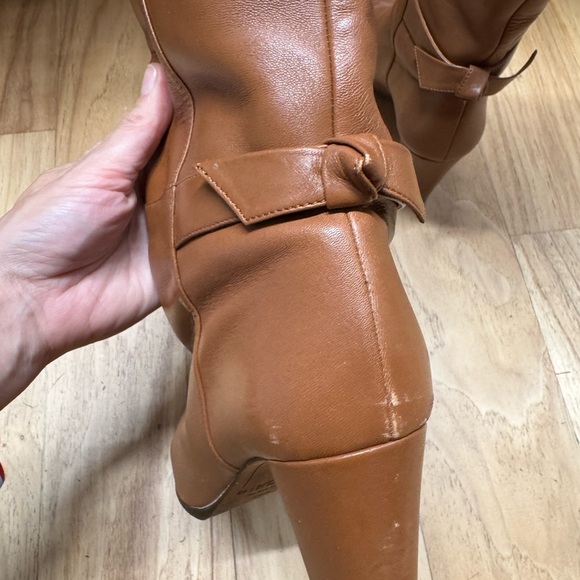 Alexandre Birman Rachel bow brown knee high boots size 39.5 used - Picture 4 of 7